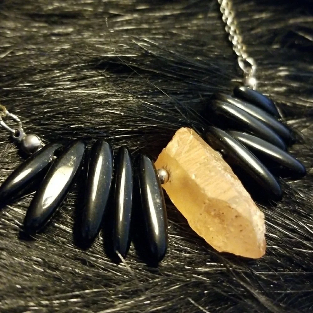 EYE CANDY L.A. // edgy boho chic crystal necklace - Picture 2 of 8